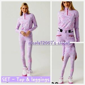 Loveshackfancy Bogner Love Base layer Leggings Margo Base layer Top Hibiscus